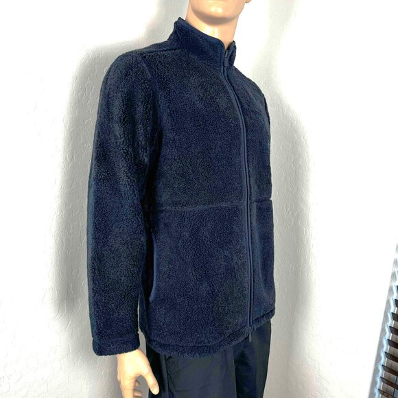 Tommy Bahama Sherpa Full Zip Jacket Size M $199 Sample in Indigo - Picture 3 of 12